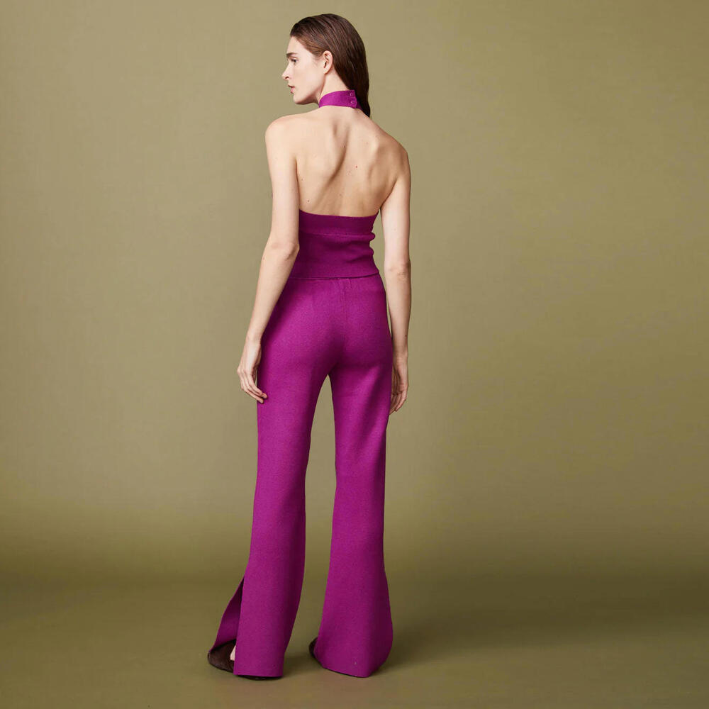 NWT ๐ ๐ผ๐ป๐ฟ๐ผ๐ Sweater Knit Halter Tank Top - Raspberry Rose - Med (8-10) - Picture 2 of 9